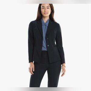 MM Lafleur Hoffman wool black blazer jacket size 12